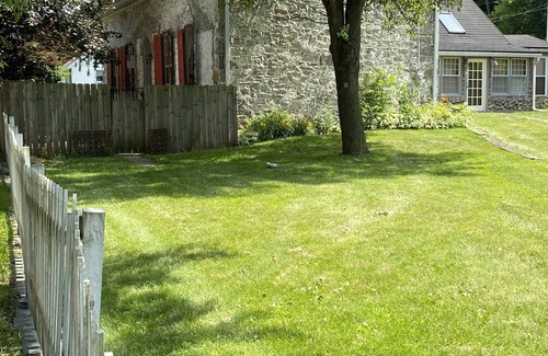 Calvin House | Historic stone farmhouse with rail trail and river access