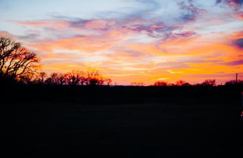 Dennis Ski Chalet | Hobbit Treehouse with waterfall on the Brazos River! 350 acres! Tubing! Petting zoo!
