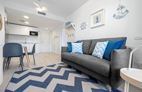 Roques Daurades Apartment | Holiday Apartment "Aqua by Enjoy Rocas Doradas" with Shared Pool, Private Terrace & Wi-Fi