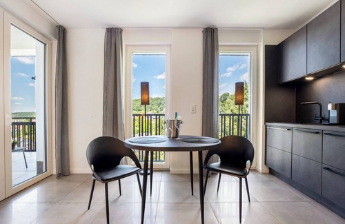 Altenbeken Apartment | Holiday Apartment "Egge Resort 7b" with Balcony, Whirlpool and Sauna