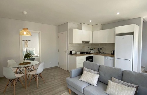 Olhao Apartment | Holiday Apartment "T2 Olhão" with Sea View, Private Terrace & Wi-Fi