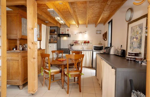 La Motte-Servolex House | Holiday Home 'Le Balcon Des Bauges' with Mountain View, Shared Pool and Wi-Fi