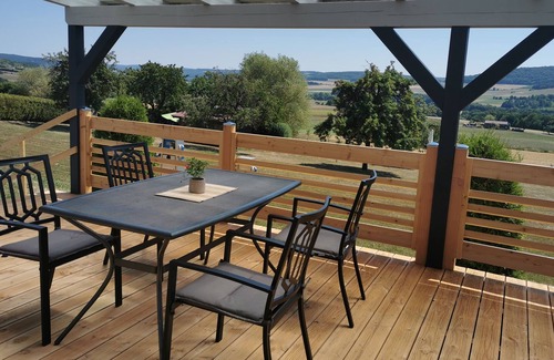 Wartmannsroth House | Holiday home in nature with a large terrace and a wide view.