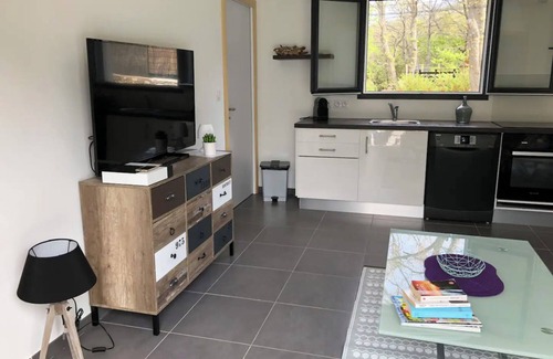 Barbaggio House | Holiday Home 'Villa De Charme T3 Saint Florent' with Mountain View, Wi-Fi and Air Conditioning