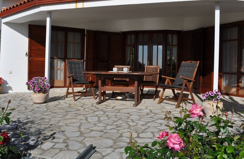 Igoumenitsa House | Holiday idyll in an olive grove, Mediterranean nature with a view of the sea and mountains.