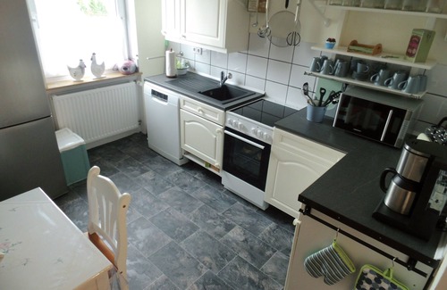 Godendorf Condo | Holidays at Godendorfer See 300m, rowing boat, dog on request, fireplace, 2x toilet, 2 bedrooms