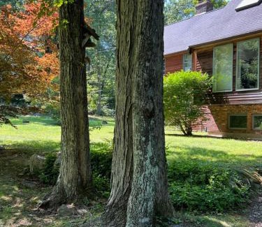 Monson House | Home in the woods - Big, Acreage, Nature Oasis, King Bed, Giant Windows