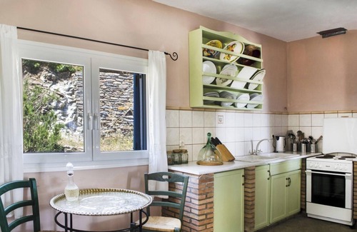 Ioulida House | Homerez - Charming House in Kastanies with Fireplace and View