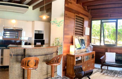 Le Robert House | Homerez - House for 10 ppl. with swimming-pool, sea view and garden at Le Robert