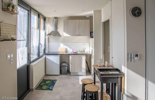 Abondant Apartment | Homerez - Studio in Abondant with parking.