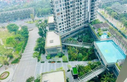 Van Giang Apartment | Homestay studio Haven Park Ecopark view bể bơi, phong cách Nhật