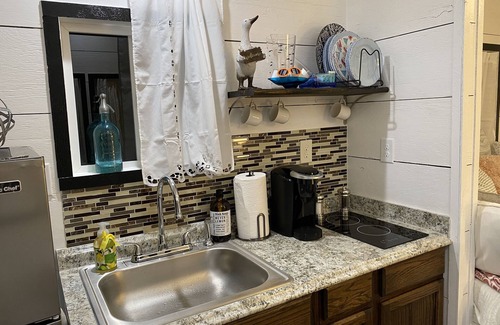 Spicewood Cottage | Honeysuckle Cottage looking at Pedernales River