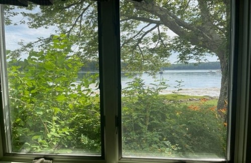 Sebascodegan Island Apartment | Hopkin's view. Water's edge living in this 1 BR/1 BA first floor unit.