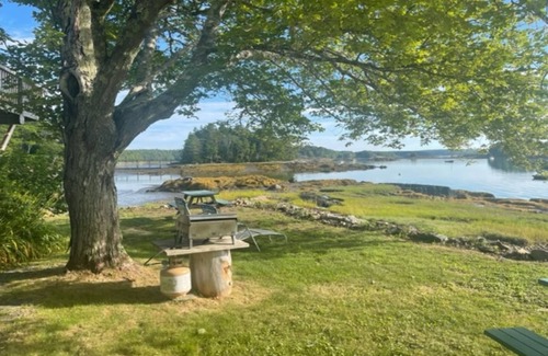Sebascodegan Island Apartment | Hopkin's view. Water's edge living in this 1 BR/1 BA first floor unit.