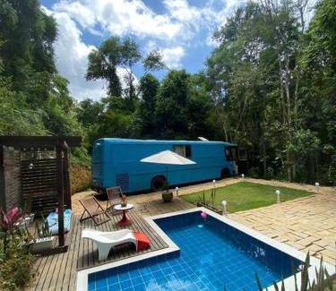 Domingos Martins House | Hospedagem no Ônibus Azul - Domingos Martins a 7km do centro
