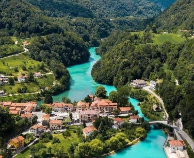 Most na Soci Villa | House by the Lake