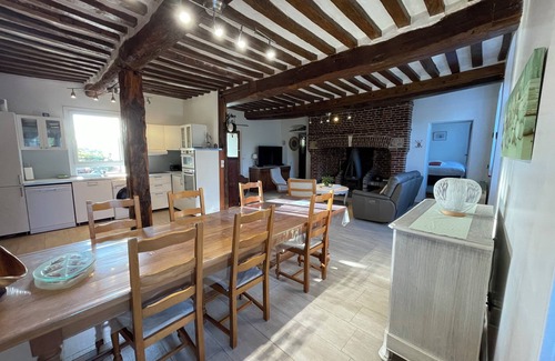 Saint-Martin-l'Hortier House | House Year-round heated private indoor pool with SPA