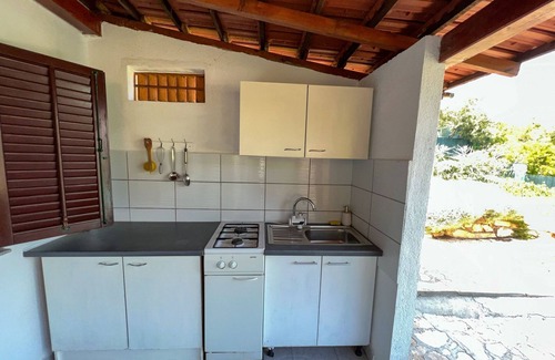 Pokrivenik House | Hvar, Zarace, cozy house with outdoor kitchen and private terrace with barbecue.50 m from the beach