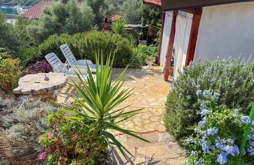 Pokrivenik House | Hvar, Zarace, cozy house with outdoor kitchen and private terrace with barbecue.50 m from the beach