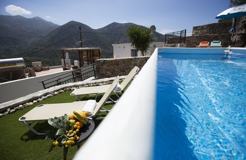 Vrachasi House | Immerse Yourself in the Breathtaking Terrace View and Refreshing Pool Bliss!