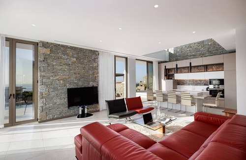 Atsipópoulon Villa | Impeccable design, total privacy & heated pool with sea views
