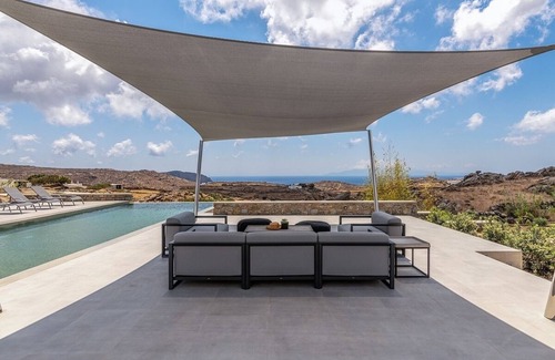 Plintri Villa | Impressive 10 Bedroom Villa, Private Infinity Pool with Panoramic Sea Views close to Elia Beach