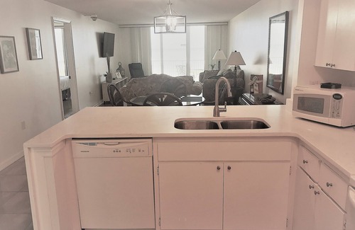 Crescent Beach Condo | INCREDIBLE Direct Oceanfront 2 BR Condo! Waterfall Countertops, Luxury Feel!