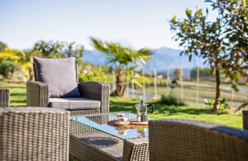 Castelvecchio Alto Apartment | Apartment 'Weitblick Kaltern' with Mountain View, Private Terrace and Garden