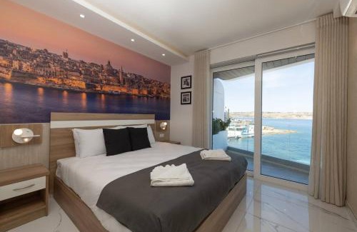 Bugibba Apartment | Ivory Suite Seafront With Views!- Fl 13 By Homely