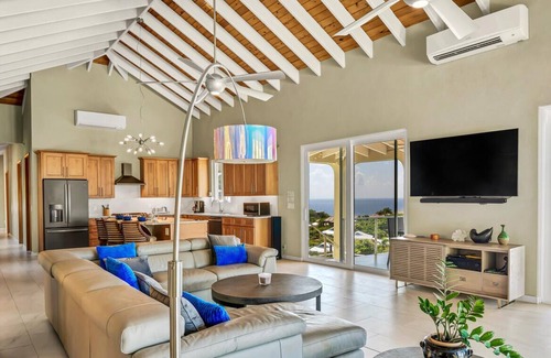 Estate Chocolate Hole and Great Cruz Bay Villa | Jaw dropping views of sapphire blue water from every room!