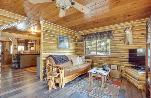 Jemez Springs House | Jemez Springs Cabin with Stunning Mtn Views!