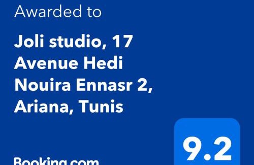 Ennasr Apartment | Joli studio, 17 Avenue Hedi Nouira Ennasr 2, Ariana, Tunis