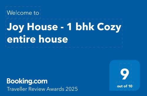 Ooty House | Joy House - 1 bhk Cozy entire house