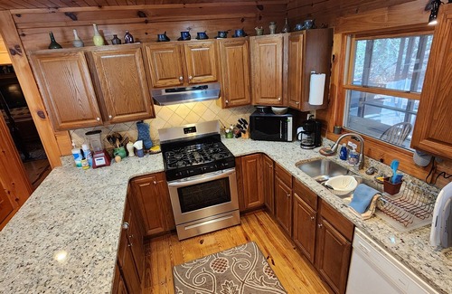 Ellijay Cabin | 'Just a Step Away' - a Secluded Cabin on Stover Creek w/Fiber Wi-Fi & Hot Tub