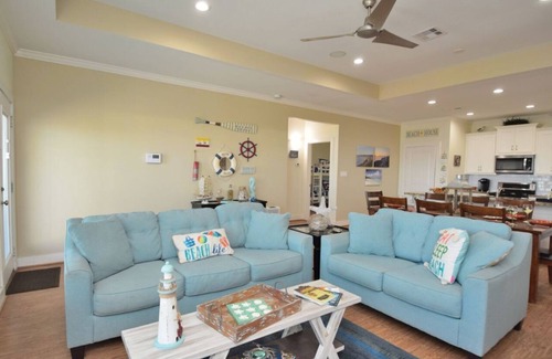 Crystal Beach House | Just steps to the Sand & Surf! Sleeps 12, with 2 Master Suites! Perfect Rental!