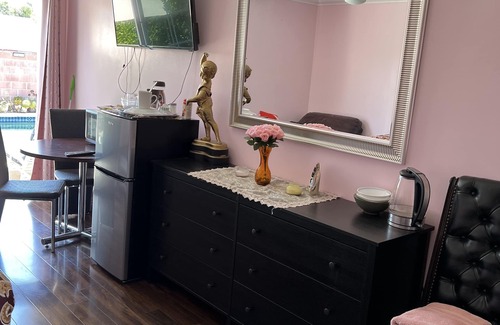 North Hills West Apartment | Just the two of us- Romantic pool view and private entry Sleeps 2 Near CSUN