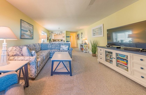 South Nags Head Condo | K1040 Our Happy Place, Oceanfront Condo with Community Pool; Flex Stays!