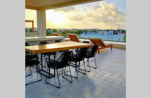 Ejidal Apartment | Kaab Atp new vacation Apt with rooftop pool, cozy!