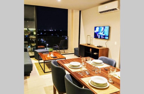 Ejidal Apartment | Kaab Atp new vacation Apt with rooftop pool, cozy!