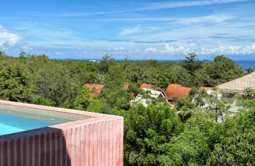 Pecatu Villa | Kado Kubu - Boutique 2BR Pink Villa & Sky Pool with Ocean Views in Uluwatu