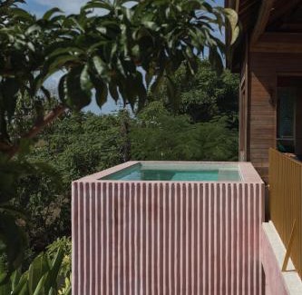 Pecatu Villa | Kado Kubu - Boutique 2BR Pink Villa & Sky Pool with Ocean Views in Uluwatu