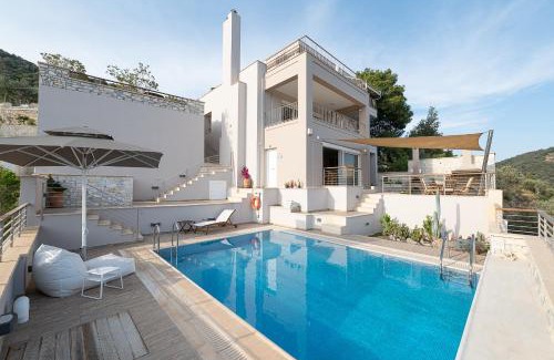 Poros Villa | Kalavria Luxury Suites, Afroditi Suite with magnificent sea view and private swimming pool.