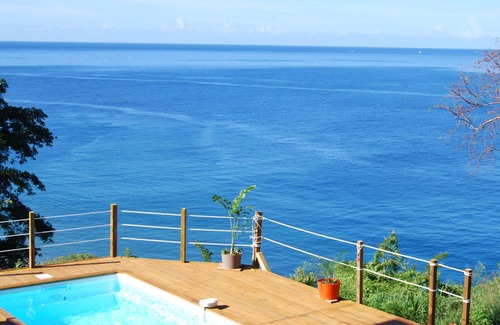 Le Carbet Apartment | KAYLIDOUDOU T1 IN CARBET 180 ° view of the Caribbean Sea far from sargasses