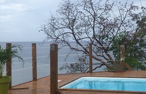 Le Carbet Apartment | KAYLIDOUDOU T1 IN CARBET 180 ° view of the Caribbean Sea far from sargasses