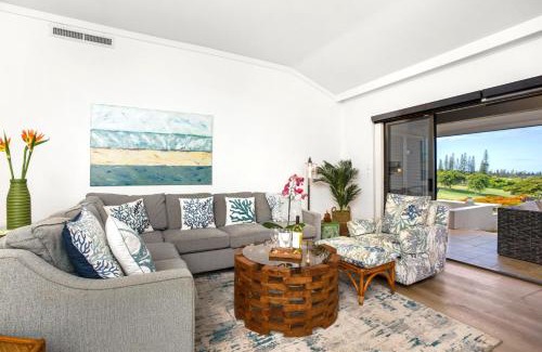 Kapalua Apartment | KBM Resorts Spacious 5-Bedroom Kapalua Golf Collection Multi Unit Listing Same Floor Golf Course Views 3 Free Rental Cars KGV-19P2P3T1
