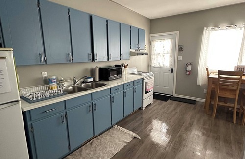 Bancroft Apartment | Keep it simple at this centrally-located place. Easy to ATV trail w/parking!