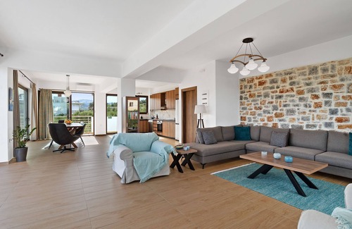 Kalyves Villa | Kera Green Private Villa with heated salt water pool.
