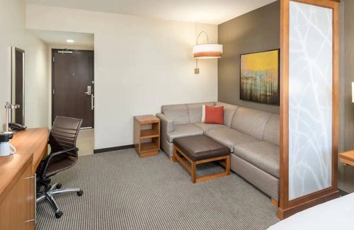 Greenville Downtown Apartment | King Comfort x2: Free WiFi, Indoor Pool, Steps from Bon Secours Arena