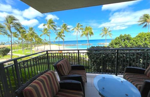 Ko Olina House | Ko Olina Beach Villas B210 - Beach Front Luxury 2BR 2BA Condo with 1 Free Parking