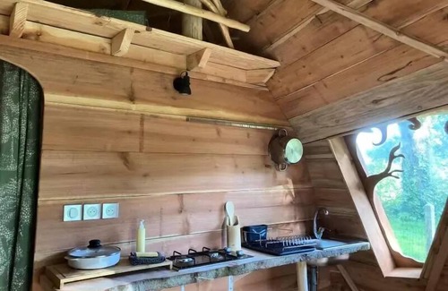 Priziac Cabin | Komfortables Holz Geodäsie ALCHIMIST 38m2 - 4 Personen 4 Personen
